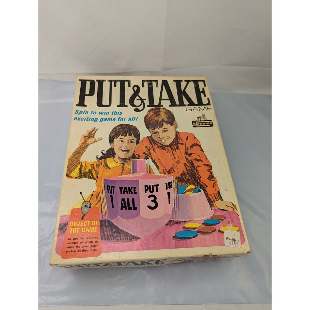 Put Take Spinning Top‎ Schaper Games Vintage